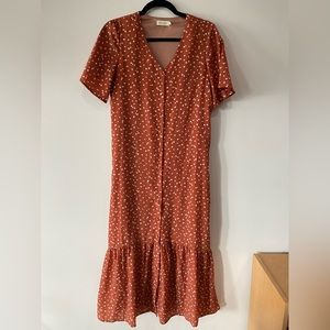 Roolee Floral Button-Down Maxi Dress